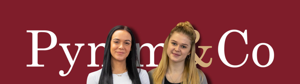 New team members Olivia Holmes and Lexi Mulley join the Pymm & Co Lettings team